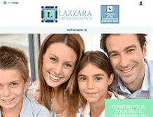 Tablet Screenshot of lazzaraortho.com